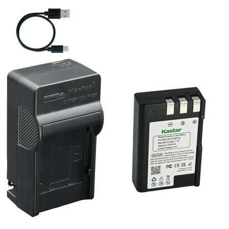 Kastar 1-Pack Battery and AC & USB-C Charger, Compatible with Nikon EN-EL9 EN-EL9a EN-EL9e and Nikon D40 D40X D60 D3000 D5000 DSLR Cameras and BG-2A Battery Grip