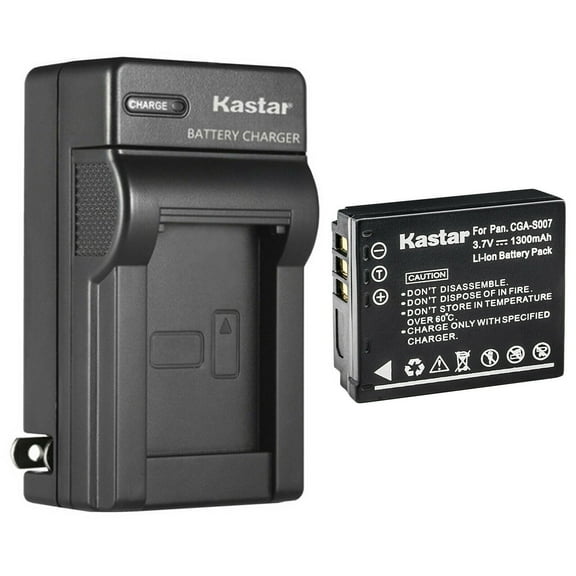 Kastar 1-Pack Battery and AC Wall Charger Replacement For Panasonic Lumix DMC-TZ1, Lumix DMC-TZ1A, Lumix DMC-TZ1BK, Lumix DMC-TZ1BS, Lumix DMC-TZ1EF, Lumix DMC-TZ1EG, Lumix DMC-TZ1GK, Lumix DMC-TZ1K