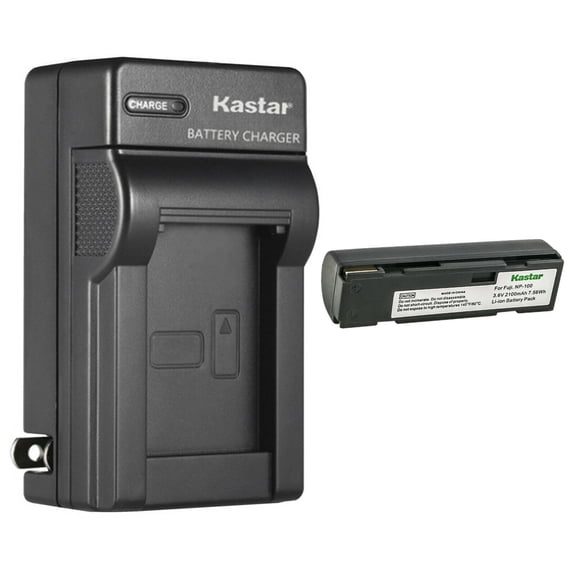Kastar 1-Pack Battery and AC Wall Charger Replacement for Fujifilm NP-100 FNP-100 Batttery, Fujifilm DS260, DS-260HD, DX-9, Finepix MX-500, MX500, Finepix MX-600, MX600, Finepix MX-600 Zoom Cameras