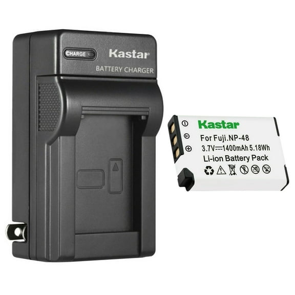 Kastar 1-Pack Battery and AC Wall Charger Replacement for Fujifilm NP-48 FNP-48 NP48 FNP48 Battery, Fujifilm XQ1 Digital Camera, Fujifilm XQ2 Digital Camera
