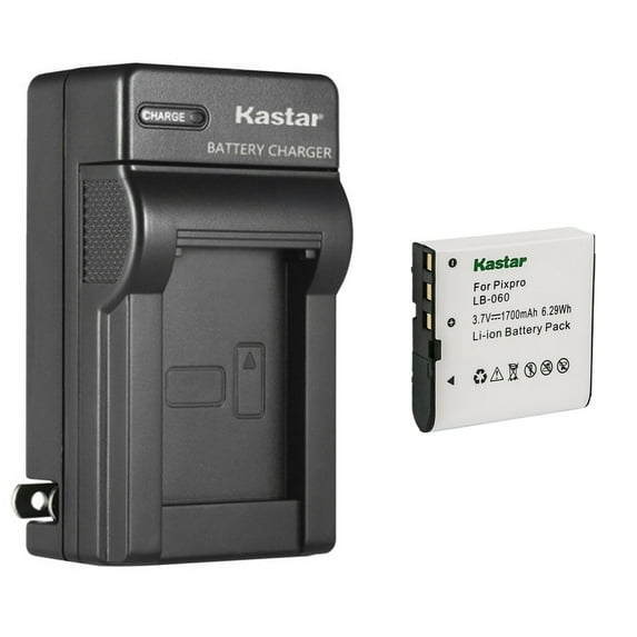 Kastar 1-Pack Battery and AC Wall Charger Replacement for GE GB-60 Battery, GE GE X600 GE General Imaging Power Pro X600 Digital Camera SOSUN Sosun 301S-Plus Camera Camcorder