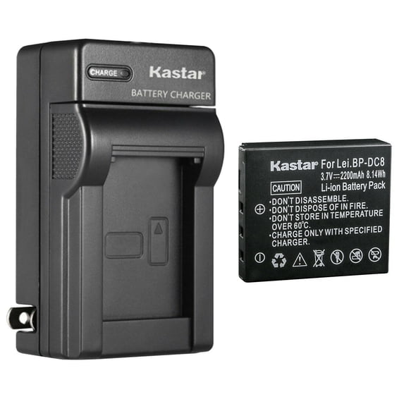 Kastar 1-Pack Battery and AC Wall Charger Replacement for Leica 18706, EA-DC-8, BP-DC8, BPDC8, BP-DC8E BPDC8E Battery, Leica MINI-M, Leica X Vario, Leica X1, Leica X2, Leica X-U (Typ 113) Cameras