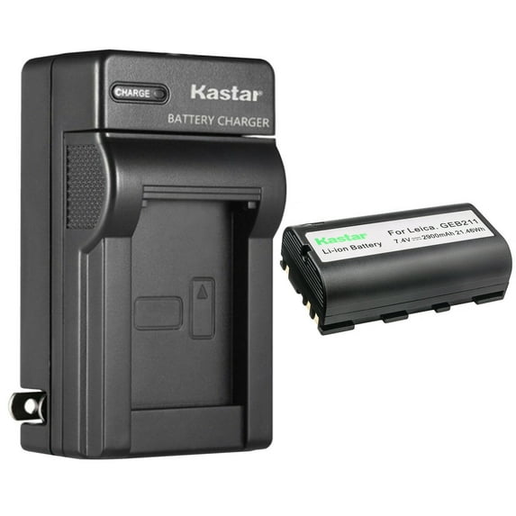 Kastar 1-Pack Battery and AC Wall Charger Replacement for Leica 724117, 733269, 733270, T733270, 772806 , GEB70, GEB90, GEB111, GEB171, GEB211, GEB212, GEB221, GEB241, GEB242, GEB371 Battery