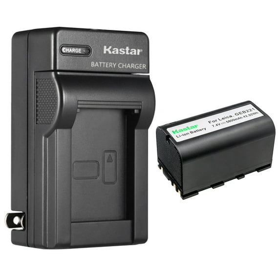 Kastar 1-Pack Battery and AC Wall Charger Replacement for Leica 724117, 733269, 733270, T733270, 772806 , GEB70, GEB90, GEB171, GEB211, GEB212, GEB221, GEB241, GEB242, GEB371 Battery, GKL311 Charger