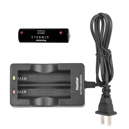 Kastar 1-Pack Battery and AC Wall Charger Replacement for Manfrotto MVG460 & MVG460FFR, XHDATA D-808 AM/FM, GMB-B117, GMB-B118 Battery, EVO GP GP-PRO RAGE3 Gimbal, EVO RAGE (Gen 1) Gimbal