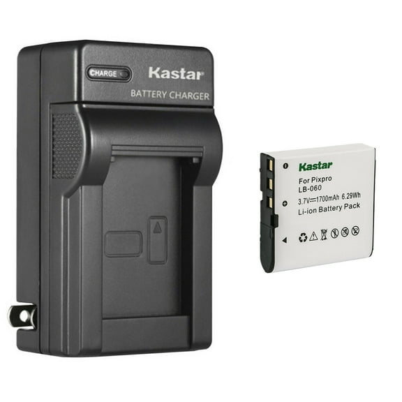 Kastar 1-Pack Battery and AC Wall Charger Replacement for Microtek DV-512, DV512 plus, Agfa AP Microflex 100, AP Microflex 102, AHD-S11, AHD-S3, AHD-S58, AHD-S88, AHD-X8 Bell, Howell DV1200HD DNV900hd