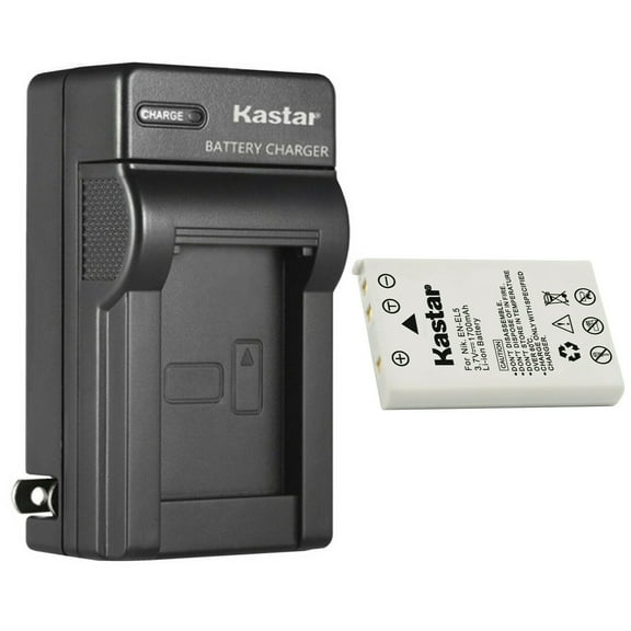 Kastar 1-Pack Battery and AC Wall Charger Replacement for Nikon EN-EL5 CP1 Battery, Nikon MH-61 Charger, Nikon Coolpix P80, Coolpix P90, Coolpix P100, Coolpix P500, Coolpix P510, Coolpix P520 Camera