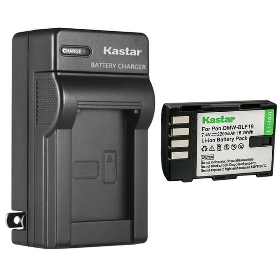 Kastar 1-Pack Battery and AC Wall Charger Replacement for Panasonic Lumix DMC-GH3HGK, Lumix DMC-GH3KBODY, Lumix DMC-GH4, Lumix DMC-GH4A, Lumix DMC-GH4H, Lumix DMC-GH4KBODY