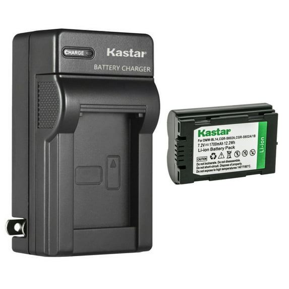 Kastar 1-Pack Battery and AC Wall Charger Replacement for Panasonic Lumix DMC-LC40, Lumix DMC-LC40A-K, Lumix DMC-LC40B, Lumix DMC-LC40D, Lumix DMC-LC40K, Lumix DMC-LC40S Camera