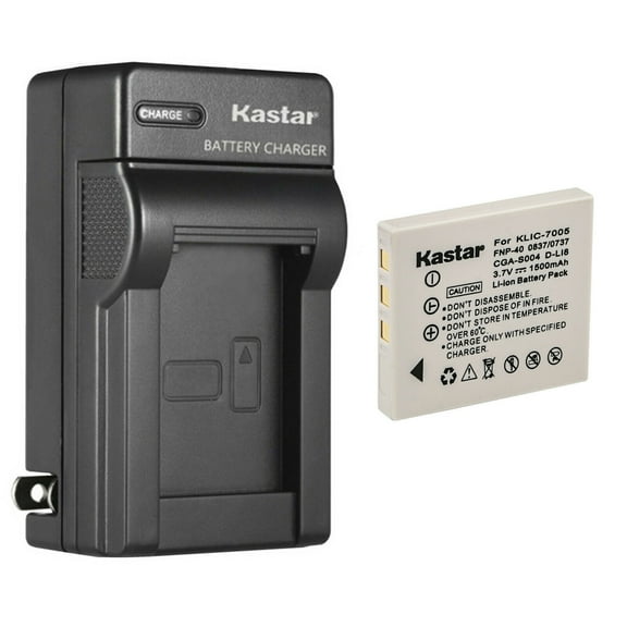 Kastar 1-Pack Battery and AC Wall Charger Replacement for Pentax D-Li8 D-Li85 Battery, Pentax D-BC8 Charger, Pentax Optio S, Optio S4, Optio S4i, Optio S5i, Optio S5n, Optio S5z, Optio S6, Optio S7