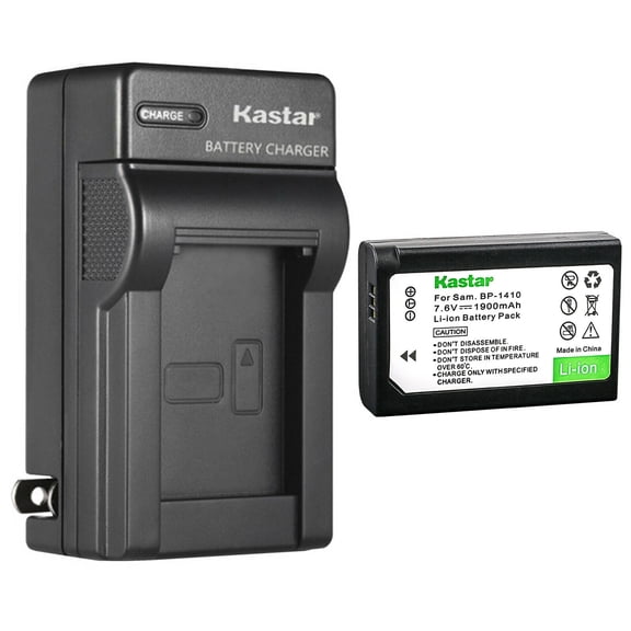 Kastar 1-Pack Battery and AC Wall Charger Replacement for Samsung BP-1410, BP1410, ED-BP1410 Battery, Samsung NX30, EV-NX30ZZBGBUS, WB2200, Digimax WB2200, WB2200BMBCL, WB2200F, Digimax WB2200F Camera