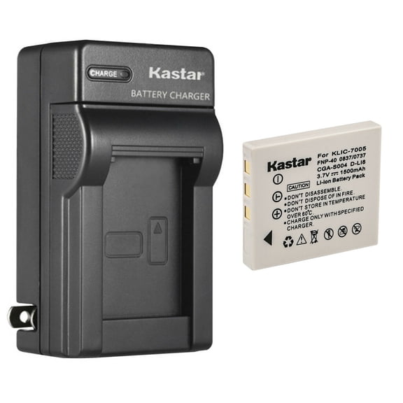 Kastar 1-Pack Battery and AC Wall Charger Replacement for Sanyo NP-40 Battery, Sanyo UF553436 Charger, Sanyo Xacti VPC-E870, Xacti VPC-E870G, Xacti VPC-E875, Xacti VPC-E875EX, Xacti VPC-E890