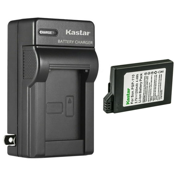 Kastar 1-Pack Battery and AC Wall Charger Replacement for Sony PSP-S110, PSPS110 Battery, Sony PSP-2000, PSP-2001, PSP-2002, PSP-2003, PSP-2004, PSP-2005, PSP-2006, PSP-2007, PSP-2008, PSP-2009