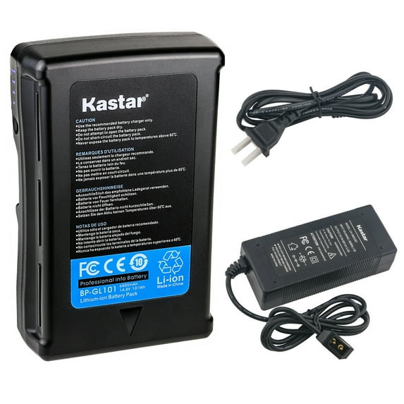 Kastar 1-Pack Battery and D-Tap Charger Compatible with Mini V-Mount V-Lock, NEEWER BP-V95, Came-TV MINI-99, AndyCine A-VM-95, Z Cam E2-S6 with OSEE 3000 Nit T7 Monitor, ZGCINE ZG-V99 ZG-V160,