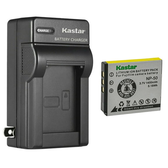 Kastar 1-Pack Battery FNP-50 and AC Wall Charger Replacement for Fujifilm FinePix F50FD, FinePix F60FD, FinePix F70EXR, FinePix F75EXR, FinePix F80EXR, FinePix F85EXR, FinePix F100FD Camera
