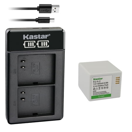 Kastar 1-Pack Battery and LCD Dual USB Charger Replacement for Arlo Go Wireless Verizon LTE Mobile HD Security Camera Night Vision Weatherproof, Netgear Arlo Go 4030 Verizon HD Indoor Outdoor Camera