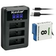 thumbnail image 1 of Kastar 1 Pack Battery and LCD Triple USB Charger Compatible with Gopro Hero 8 Action Camera, Hero 7 Action Camera, Hero 6 Action Camera, Hero 5 Action Camera, Hero8, Hero7, Hero6, Hero5, HERO Camera, 1 of 6
