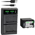 thumbnail image 1 of Kastar 1-Pack Battery + LTD2 Dual USB Charger Compatible with JVC GZ-HD510 GZ-HD520 GZ-HD550 GZ-HD620 GZ-HD620-B GZ-HD620BAH GZ-HD620BEU GZ-HD620BU GZ-HD620BUS GZ-HD620-R GZ-HD620-S GZ-HD620U, 1 of 6