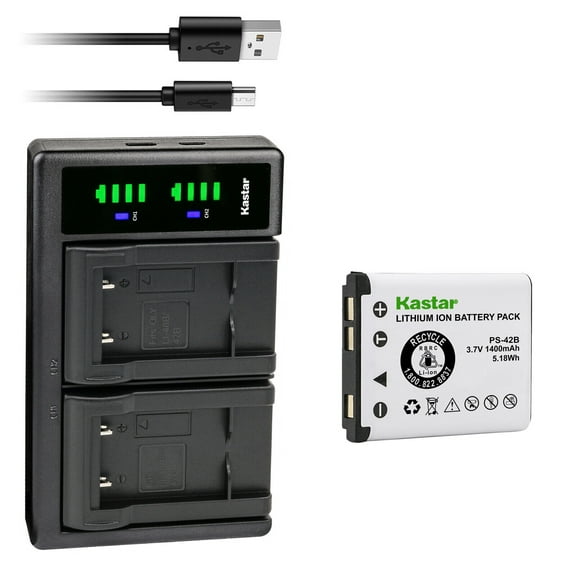 Kastar 1-Pack Battery and LTD2 USB Charger Compatible with Sony Bluetooth Laser Mouse VGP-BMS77 Battery, Sony 4-268-590-02 SP60 SP60BPRA9C Bluetooth Laser Mouse