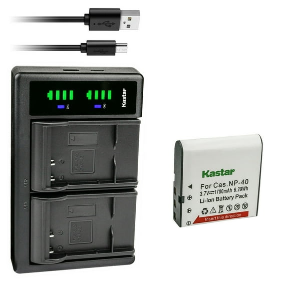 Kastar 1-Pack Battery and LTD2 USB Charger Replacement for Soulycin HDV-C903, HDV-C913, SDV-C503, SDV-C603, DV-20C, HD-200C, HD-400C, HD-520B, HDD-600B, HDD-3000A, HDD-4000A, TCL 818FHD