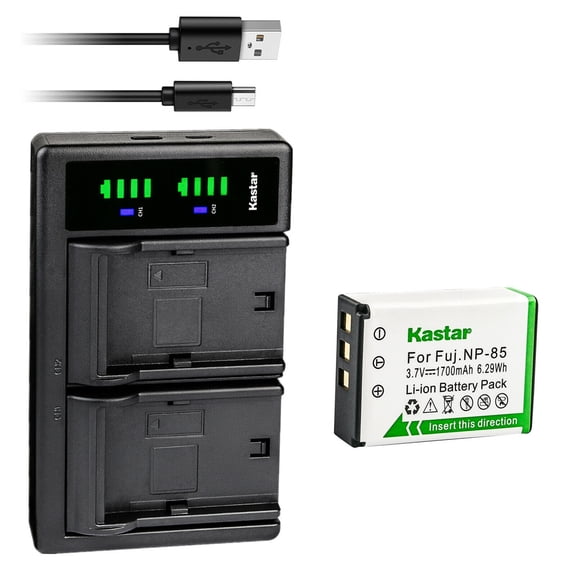 Kastar 1-Pack Battery and LTD2 USB Charger Replacement for Fujifilm FinePix SL240 FinePix SL245 FinePix SL260 FinePix SL280 FinePix SL285 Finepix SL300 FinePix SL305 FinePix SL1000 FinePix S1