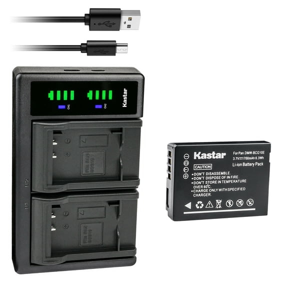 Kastar 1-Pack Battery + LTD2 USB Charger Replacement for Panasonic DMW-BCG10 DMW-BCG10E DMW-BCG10GK DMW-BCG10PP Battery, DE-A65 DE-A66 Charger, Panasonic Lumix DMC-ZS19, Lumix DMC-ZS20, Lumix DMC-ZS25