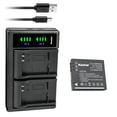 thumbnail image 1 of Kastar 1-Pack Battery and LTD2 USB Charger Replacement for Panasonic Lumix DMC-FX55K DMC-FX55P DMC-FX55S, Lumix DMC-FX500 DMC-FX500EB-S DMC-FX500K DMC-FX500S, Lumix DMC-FX520 DMC-FX520GK HM-TA1, 1 of 6