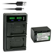 Kastar 1-Pack Battery and LTD2 USB Charger Replacement for Sony DCR-SR33, DCR-SR35, DCR-SR36, DCR-SR37, DCR-SR38, DCR-SR40, DCR-SR42, DCR-SR45, DCR-SR46, DCR-SR47, DCR-SR48, DCR-SR50, DCR-SR52