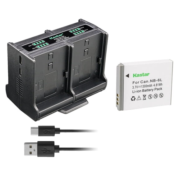 Kastar 1-Pack Battery and Quadruple Charger Compatible with Canon PowerShot SX500 IS, PowerShot SX510 HS, PowerShot SX520 HS, PowerShot SX530 HS, PowerShot SX540 HS, PowerShot SX600 HS Digital Camera