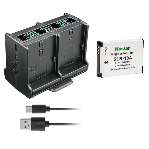 Kastar 1-Pack Battery and Quadruple Charger Compatible with Toshiba Camileo S30, Camileo X150, Camileo X155, Benq DLI-301 DLSG10A BLI-341 Battery, Benq G1, Benq G2F, Benq G2, EX1 EX2 Camera