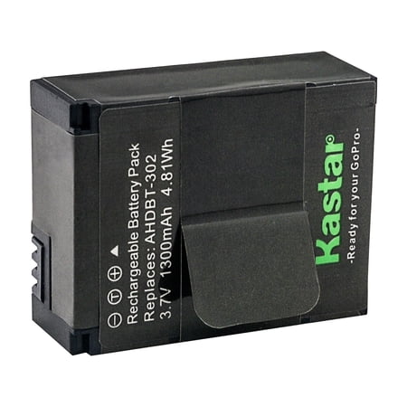 Kastar 1-Pack Battery Replacement for GoPro AHDBT-201, AHDBT-301, AHDBT-302 Battery, GoPro ACARC-001, AWALC-001, AHBBP-301 Charger, GoPro AHDBT-201, AHDBT-301, AHDBT-302