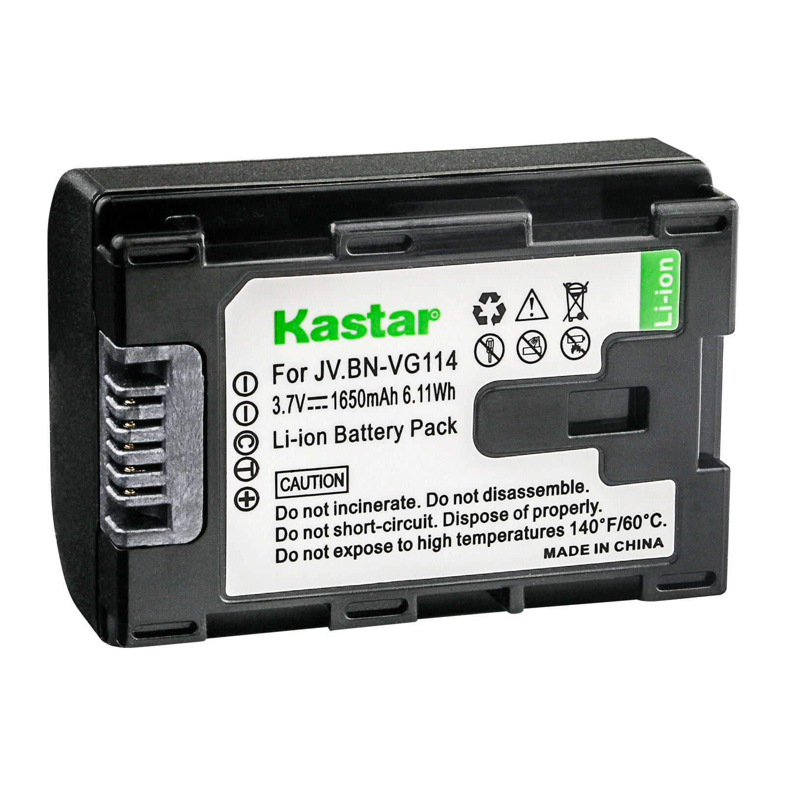 vhbw 3x batteria compatibile con JVC GZ-HM50, GZ-HM450, GZ-HM445, GZ-HM446 videocamera camcorder (1200mAh, 3,6V, Li-Ion) con infochip