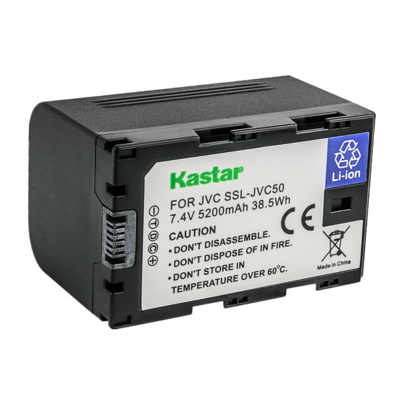 Kastar 1-Pack Battery Replacement for JVC SSL-JVC50, SSL-JVC70, SSL-JVC75, BN-S8I50 Battery, JVC GY-HM600EC, GY-HM620U, GY-HM650, GY-HM650U, GY-HM650SC, GY-HM660U, GY-HM660SC Cameras and DT-X Monitors