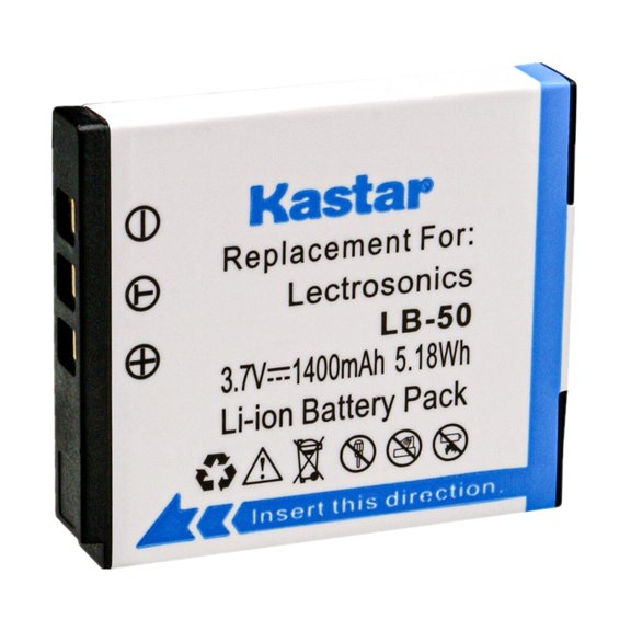 Kastar 1-Pack Battery Replacement for Lectrosonics LB-50 Battery, Lectrosonics SSM Transmitter & IFBR1B Receiver, IFBR1B Bodypack Receiver, Lectrosonics 40117