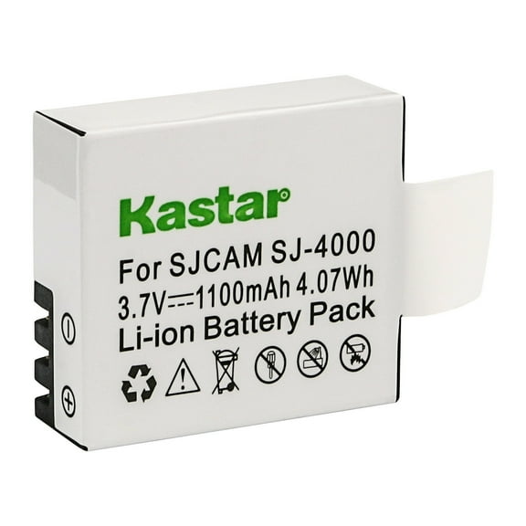 Kastar 1-Pack Battery Replacement for SJCAM SJ6000, SJCAM SJ7000, SJCAM SJ8000, SJCAM SJ9000, Pruveeo DV200 Waterproof Sports Action Camera with WiFi, 4K Video Camcorders