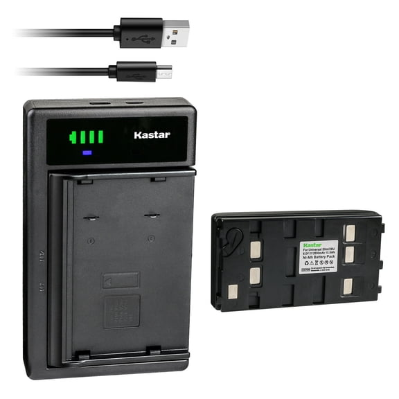 Kastar 1-Pack Battery and Smart USB Charger Compatible with JVC BN-V11U BN-V12U BN-V14U BN-V18U BN-V20U BN-V22U BN-V24U BN-V25U Battery, JVC GR-SXM960U GR-SZ1 GR-SZ3 GR-SZ7 GR-SZ9 GR-SZ9U XM-D1BK