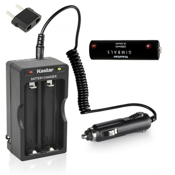 Kastar 1-Pack Battery + Travel Charger Kit Replacement for EVO GP Gimbal, EVO GP-PRO Gimbal, EVO RAGE3 Gimbal, EVO RAGE (Gen 1) Gimbal, Moza Air 2 Gimbal Stabilizer, Other Household Devices