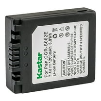Kastar 1-Pack CGA-S002 Battery Replacement for Panasonic CGR-S002, CGR-S002A, CGR-S002E, DMW-BM7 Battery, Panasonic DE-994, DE-994A, DE-A44 Charger