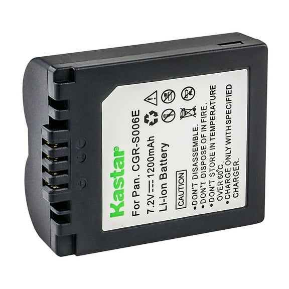 Kastar 1-Pack CGA-S006 Battery Replacement for Panasonic Lumix DMC-FZ8S, Lumix DMC-FZ18, Lumix DMC-FZ18EBK, Lumix DMC-FZ18EG, Lumix DMC-FZ18EGK, Lumix DMC-FZ18EGS, Lumix DMC-FZ18GK Camera