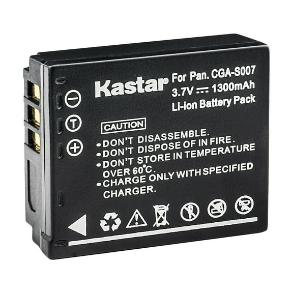 Kastar 1-Pack CGA-S007 Battery Replacement for Panasonic CGA-S007 CGA-S007A CGA-S007A/1B CGA-S007E, CGR-S007, DMW-BCD10 Battery, Panasonic DE-A26, DE-A45, DE-A45BC, DE-A46 Charger
