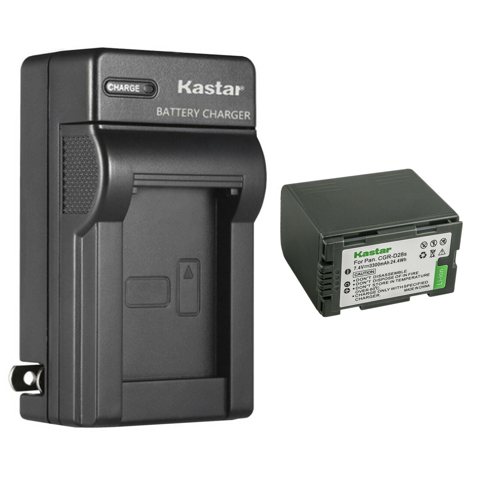 Kastar 1-Pack CGR-D28 Battery and AC Wall Charger Replacement for Panasonic PV-GS2, PV-GS9, PV-GS11, PV-GS12, PV-GS13, PV-GS14, PV-GS15, PV-GS16, PV-BP8, PV-D401, PV-VM202, DZ-MX5000, VDR-M10