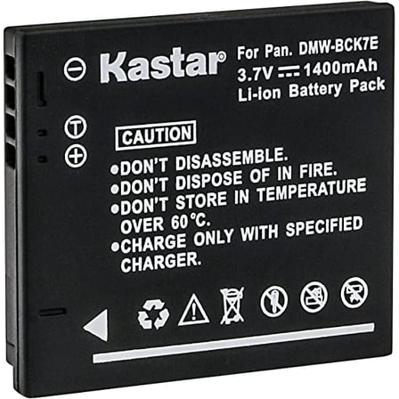 Kastar 1-Pack DMW-BCK7E Battery Replacement for Panasonic Lumix DMC-FT25, Lumix DMC-FX77, Lumix DMC-FX78, Lumix DMC-FX80, Lumix DMC-FX90, Lumix DMC-S1, Lumix DMC-S2, Lumix DMC-S3, Lumix DMC-S5 Camera