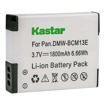 Kastar 1-Pack DMW-BCM13 Battery Replacement for Panasonic DMW-BCM13, DMW-BCM13E, DMW-BCM13PP Battery, Panasonic VSK0800, VSK0801 Charger, Panasonic Lumix DMC-ZS40 DMC-ZS40K DMC-ZS40S Camera