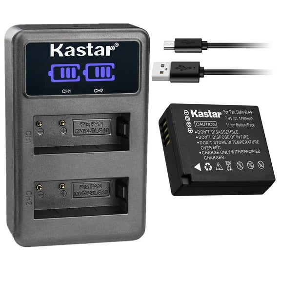 Kastar 1-Pack DMW-BLE9 Battery and LED2 USB Charger Compatible with Panasonic Lumix DMC-ZS60, Lumix DMC-ZS70, Lumix DMC-ZS80, Lumix DMC-ZS100, Lumix DMC-ZS110, Lumix DMC-ZS200, Lumix DMC-TX1 Camera