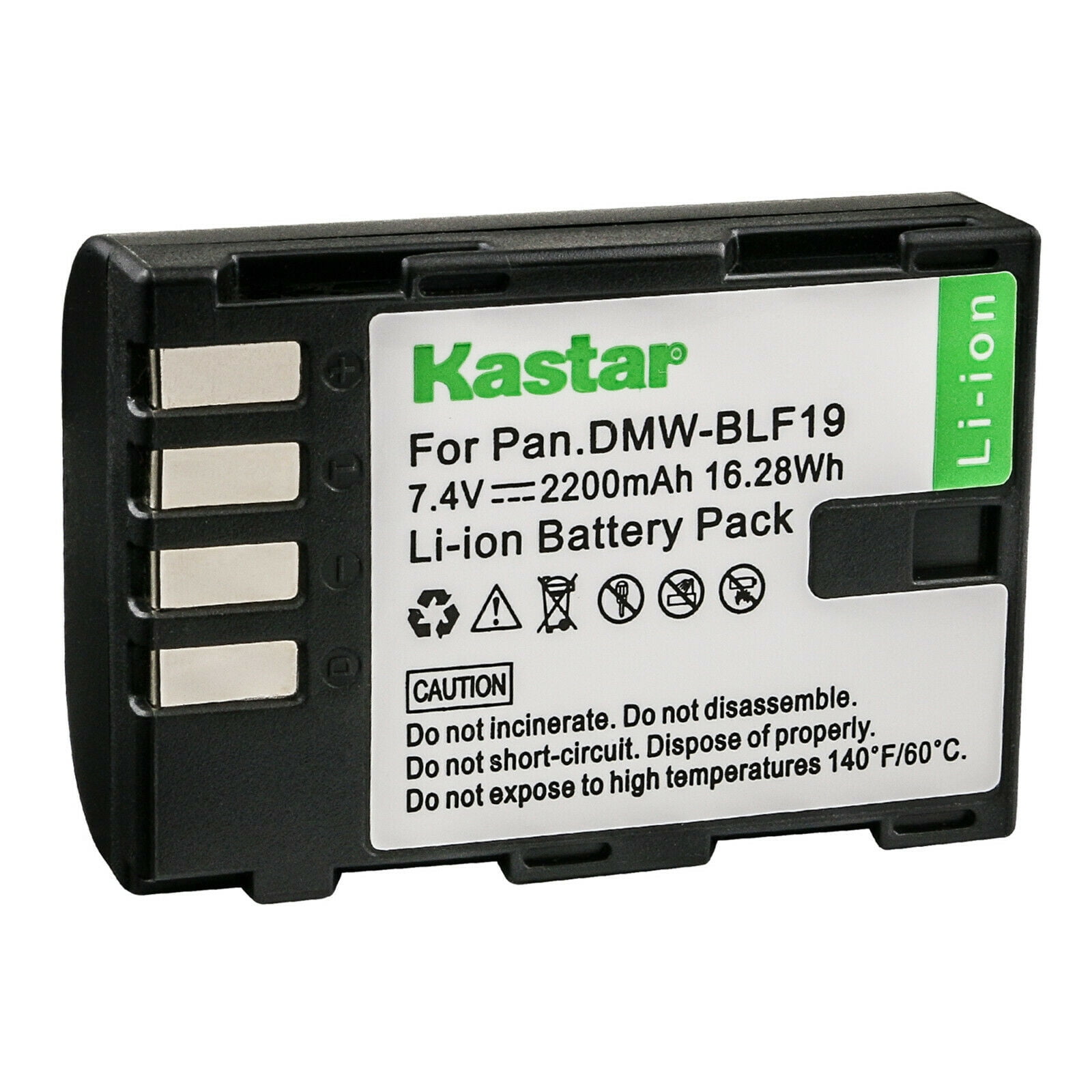 Kastar 1-Pack DMW-BLF19 Battery 7.4V 2200mAh Replacement for Panasonic ...