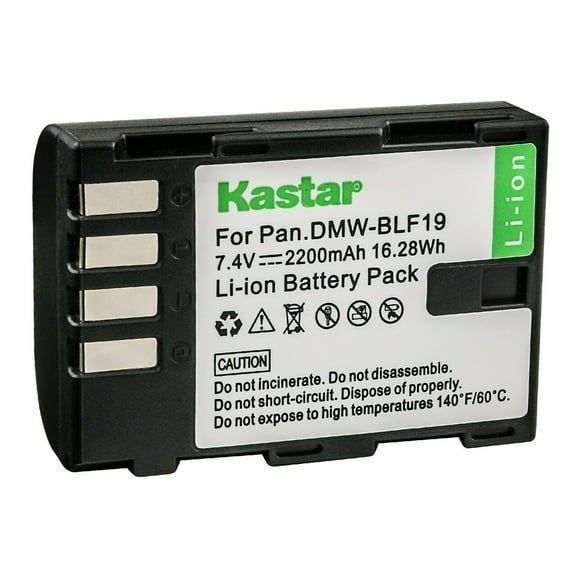 Kastar 1-Pack DMW-BLF19 Battery 7.4V 2200mAh Replacement for Panasonic Lumix DC-GH5, Lumix DC-GH5S, Lumix DC-G9, Lumix DMC-GH3, Lumix DMC-GH3A, Lumix DMC-GH3AGK, Lumix DMC-GH3GK Camera
