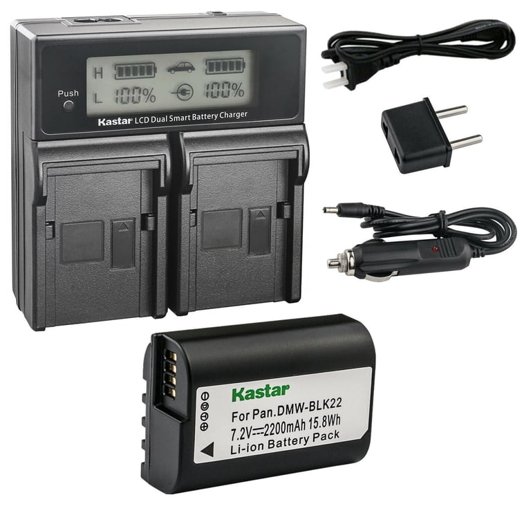 Kastar AC Wall Battery Charger Replacement for Panasonic DMW-BLK22