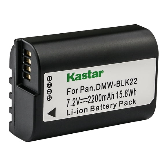 Kastar 1-Pack DMW-BLK22 Battery Replacement for Panasonic Lumix GH5 II Mirrorless Digital Camera, Lumix GH6 Mirrorless Digital Camera, Lumix S5 II Mirrorless Camera, Lumix S5 IIX Mirrorless Camera