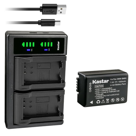 Kastar 1-Pack DMW-BMB9 Battery and LTD2 USB Charger Compatible with Panasonic Lumix DMC-FZ40, Lumix DMC-FZ45, Lumix DMC-FZ47, Lumix DMC-FZ48, Lumix DMC-FZ60, Lumix DMC-FZ62 Camera