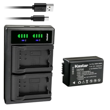 Kastar Battery LCD Wall Charger For Panasonic DMW-BMB9 - Fits Lumix DMC-FZ70 And More - 1500mAh